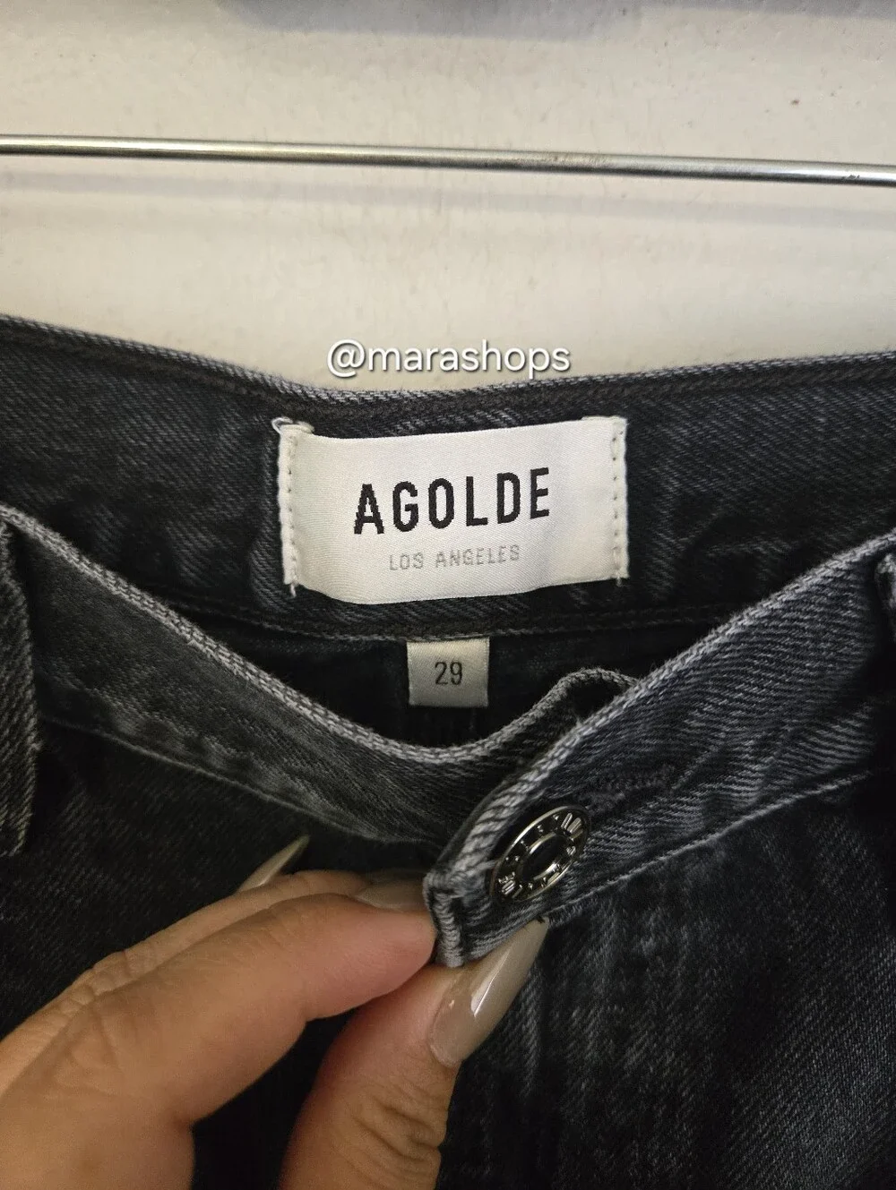 AGOLDE Cass Baggy Cargo Jean Black